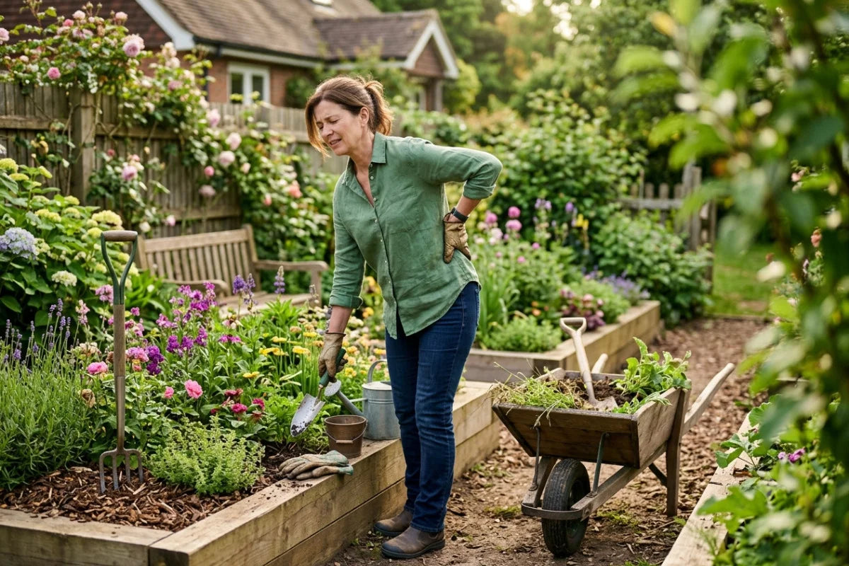 how to relieve back pain after gardening