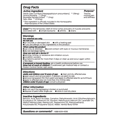 Pain Reliving Travel Pack (10 Pain Cream Packets & 3 Pain Patches)